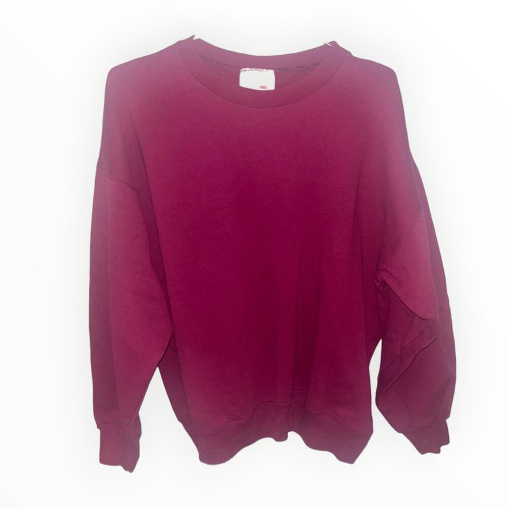 Vintage Hanes Burgundy Sweatshirt | Sz XL | Paper Tag | Made in USA | Euc